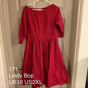 Lindy Bob - red cotton dress